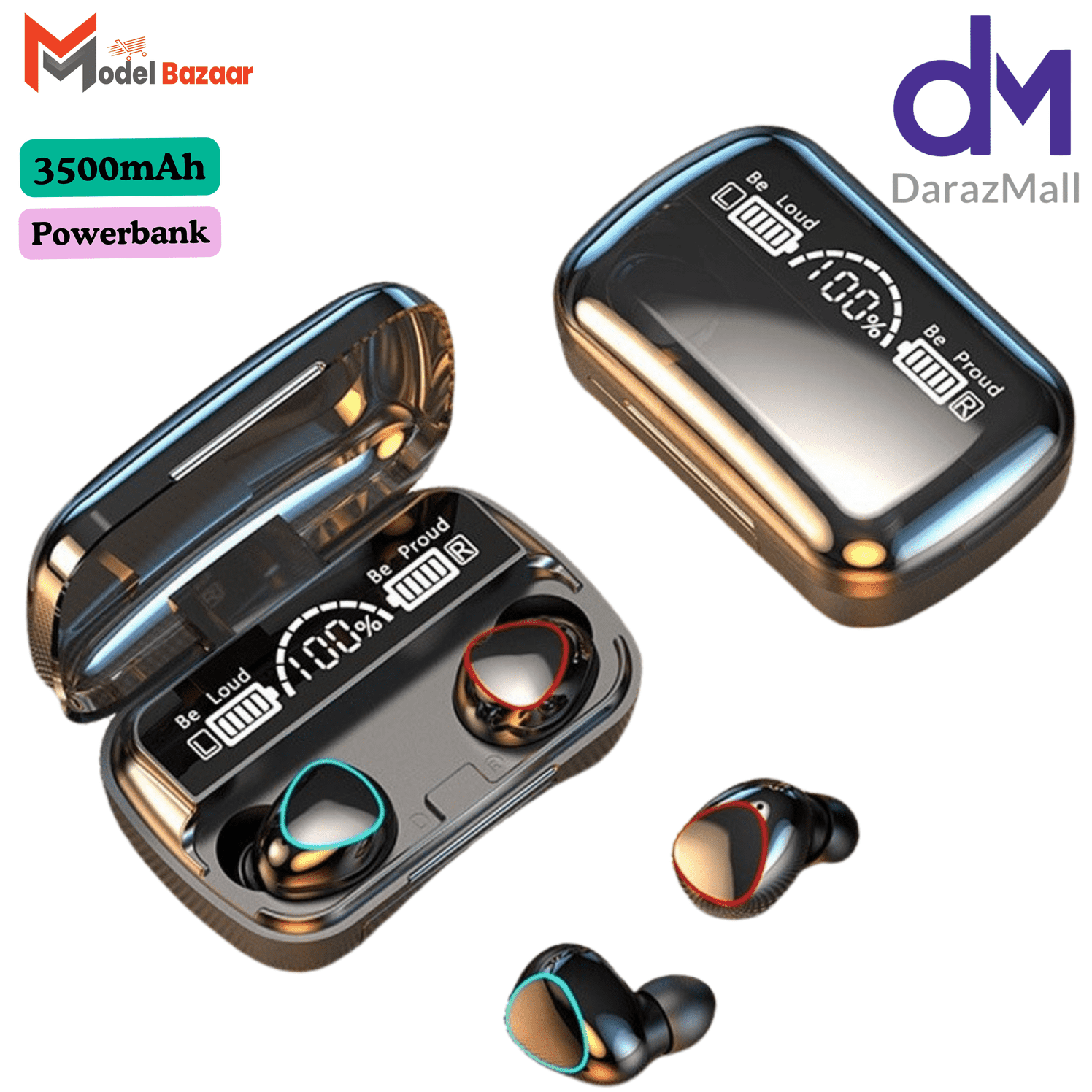 i12 TWS Wireless Earbuds - True Wireless Stereo Bluetooth Headphones for All Bluetooth Devices