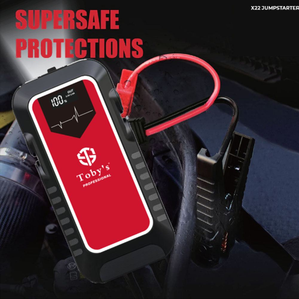 Toby's X22 Jump Starter 16,000mAh 59.2WH Power Bank For Diesel & Petrol