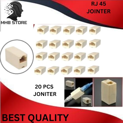 RJ45 Female Connector RJ 45 Coupler Extender Joinder Ethernet LAN Jointer