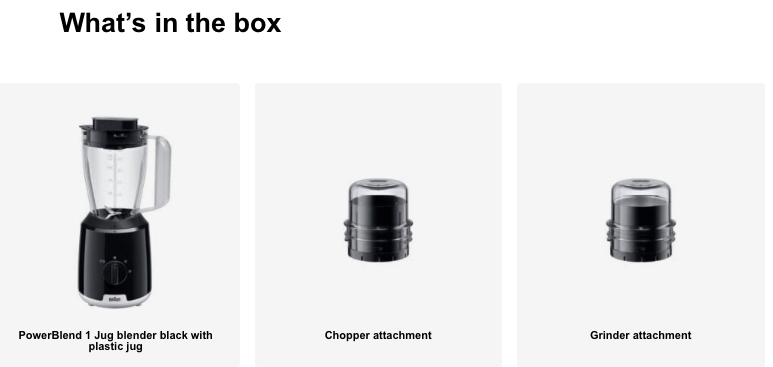 Braun Powerblend 1 Jug Blender Jb 1023 Black