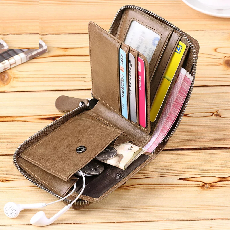 Hot selling Wallet for Men Leather RFID Blocking Bifold Stylish Wallet for Boys