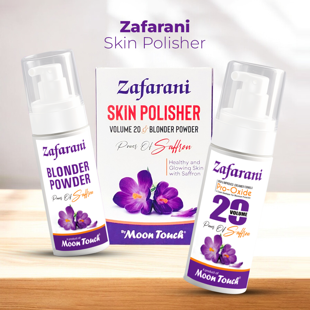 Moon Touch Zafarani Skin Polish Mini Set 50g - Professional Skin Polisher for Smooth & Radiant Skin