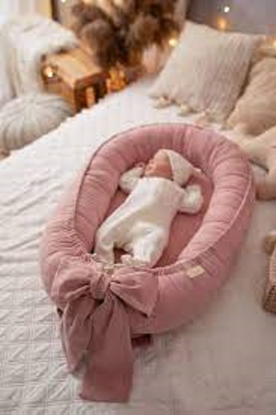 Crownstage Premium Soft Cotton Baby Nest | Cozy Breathable Newborn Bedding | Safe & Comfortable Infant Sleeping Nest | Unisex Nursery Bedding