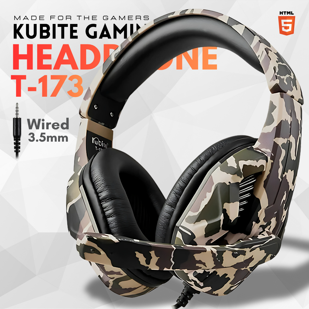RGB Gaming Headset, Bass Surround and Noise Cancelling with Flexible Mic, 3.5mm Wired Adjustable Over-Ear Gaming Headphones for X One, PS4, PS5, Laptop PC - Al Madina Store. pk