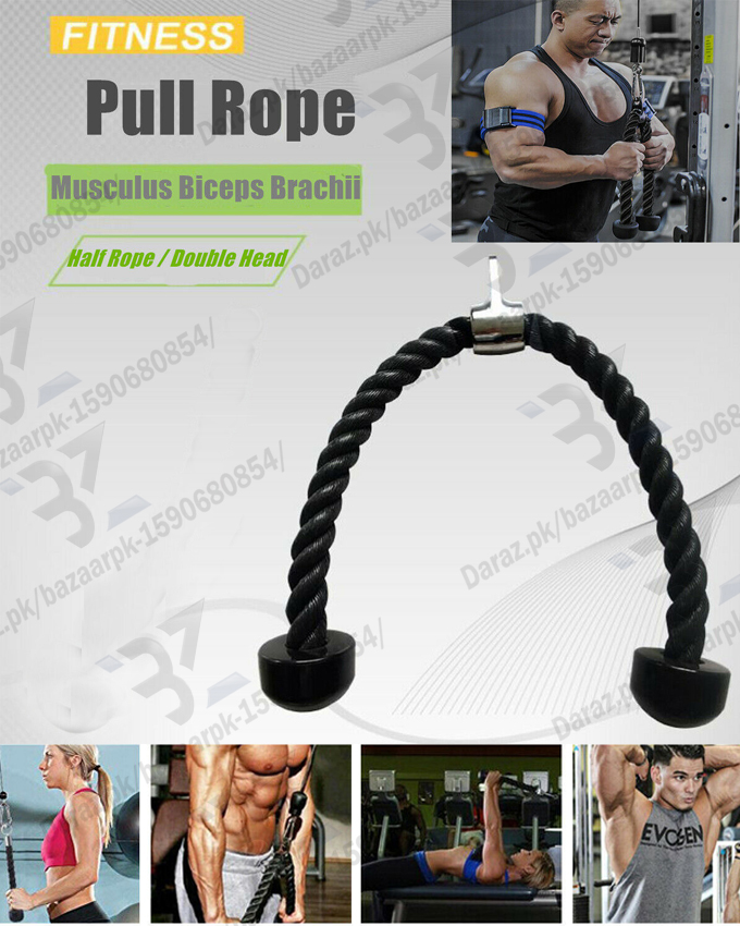 KATHER Push Pull Down Rope Heavy Duty Tricep Rope Attachment