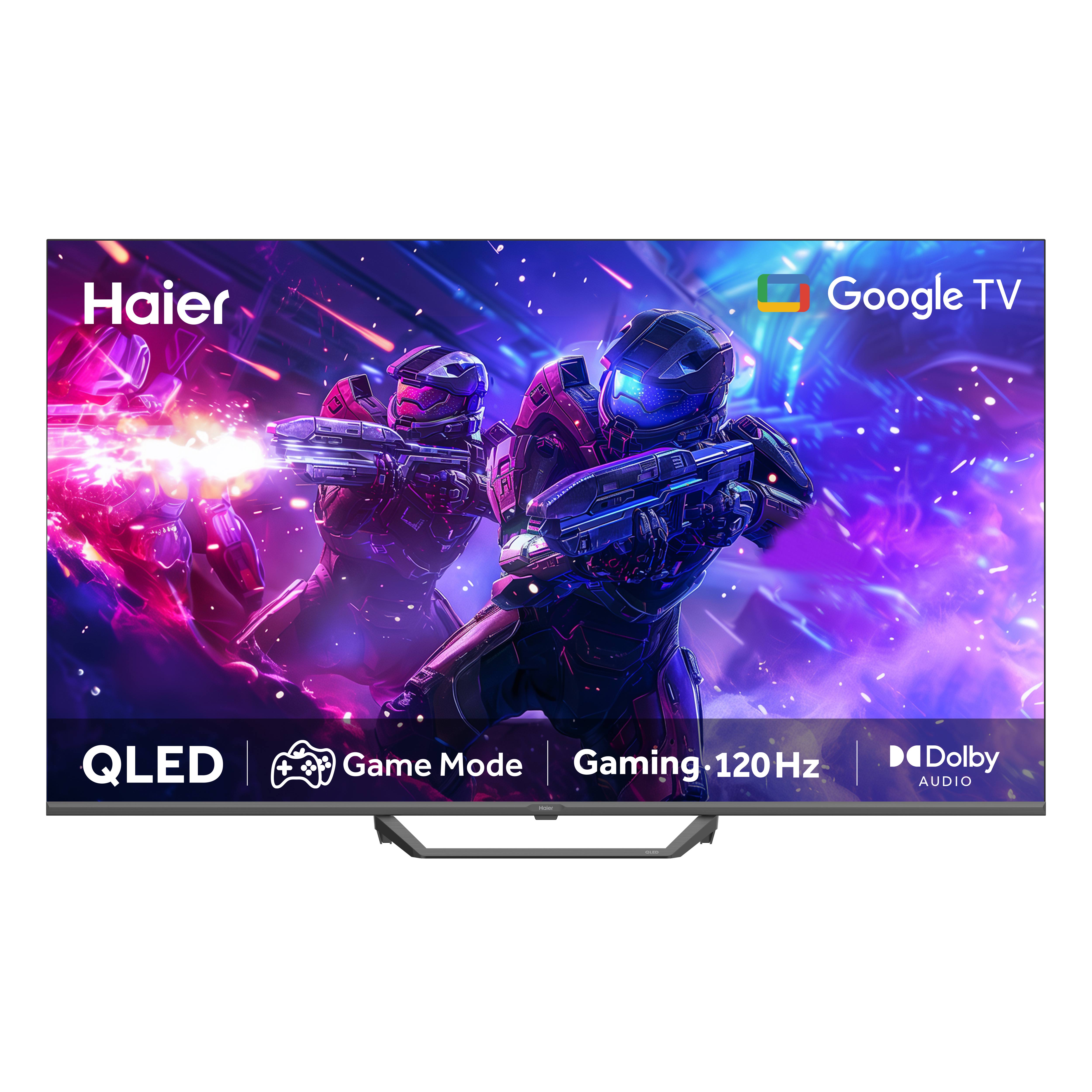 Haier 55" 4K HDR Google TV QLED-S80Series-H55S80GUX (MEMC, Bezel Less, QLED, Dolby Audio)/Haier Warranty + Free Professional Installation By Haier