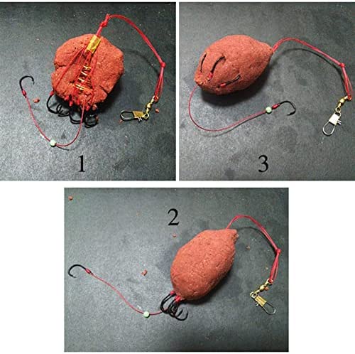 4pcs High Carbon Fishing Hooks Carp Feeder Proof Hanging  Hook Tool Spring Anti-winding  Hook