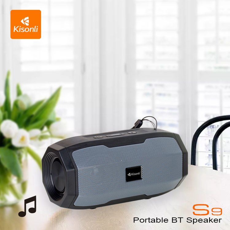 Kisonli cheap model S9 mini USB/AUX portable wireless computer BT outdoor speaker