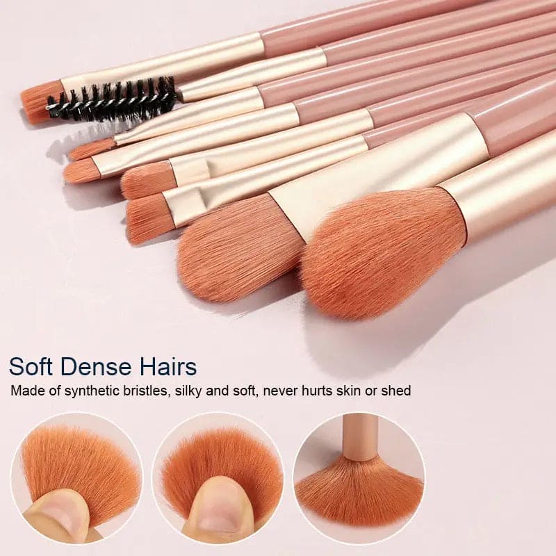8Pcs Mini Size Makeup Brushes Pcs Mini Travel Portable Soft Makeup Brushes Set Eye Shadow Foundation Powder Eyelash Lip Concealer Blush Make Up Brush Set