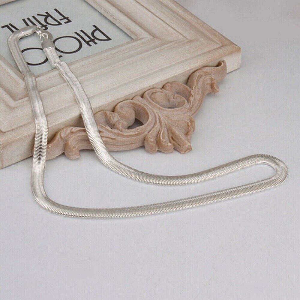 New High Quality Top Trending Snake Style Silver Neck Chain for boys/Men / Silver Snake Necklace