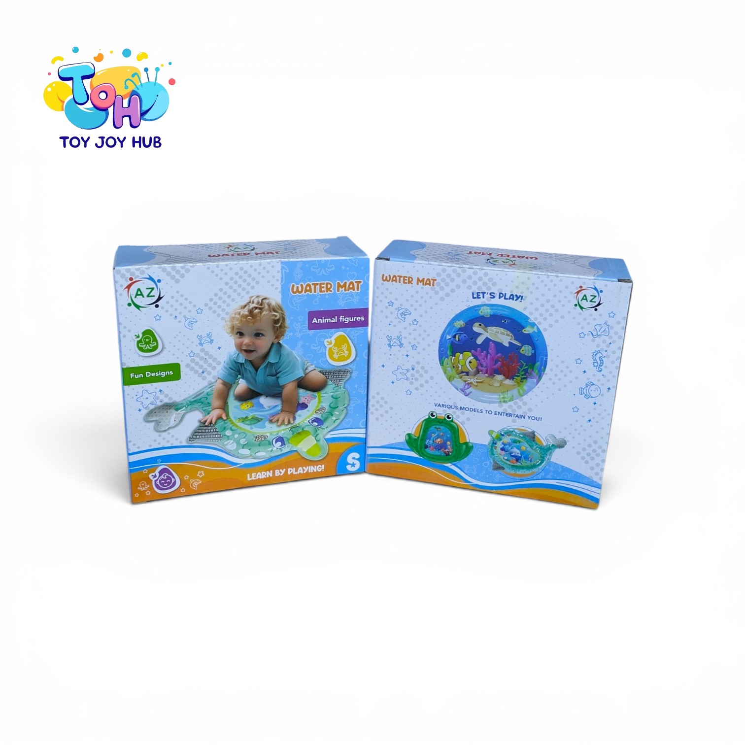 Inflatable Baby Water Play Mat – Tummy Time Activity Mat for Infants, Underwater Sea World Design, Leak Proof Sensory Toy for Newborns 0-12 Months , Inflatable Baby Water Play Mat - Tummy Time Sensory Toy for Infants & Toddlers