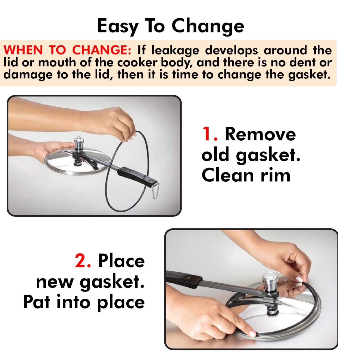 Sunny Original Indian Imported Innerlid – Gasket Sealing Rubber Ring For Pressure Cookers – 5L