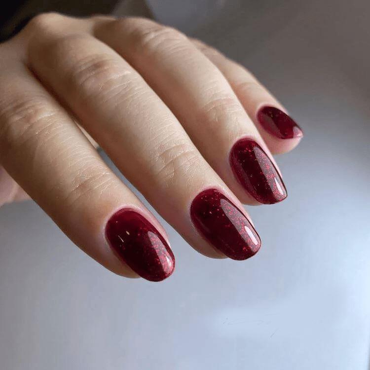KWEEN Acrylic Powder Red Glitter Nail Dust Professional Glitter Acrylic Nail Dust for Extend/Sculpture/Build Nail Powder