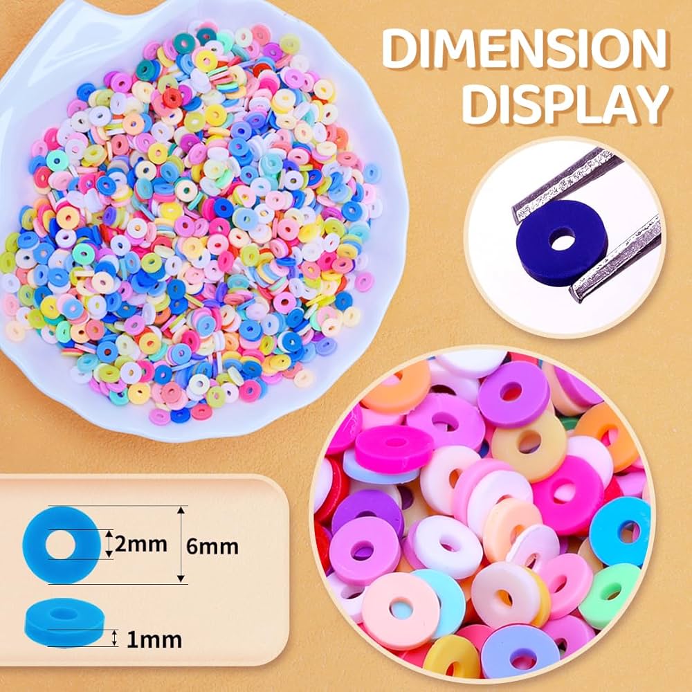 250/500/1000/5000/ Pcs Jewelry Making Clay Rings Material Bracelet Rings Multicolor Multicolor Mix Clay Rings For Bracelet Making Buy Rings For Bracelet Beads Material Jewelry Making by SAMS COLLECTION