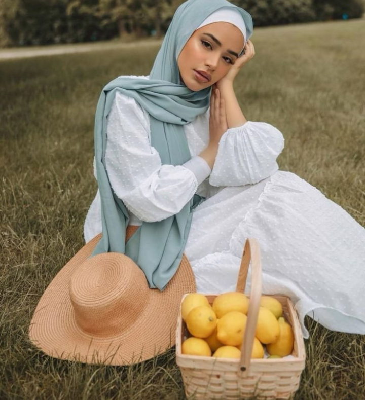 Simple Hijab Hijab Style With Chiffon Dupatta Chiffon Georgeate