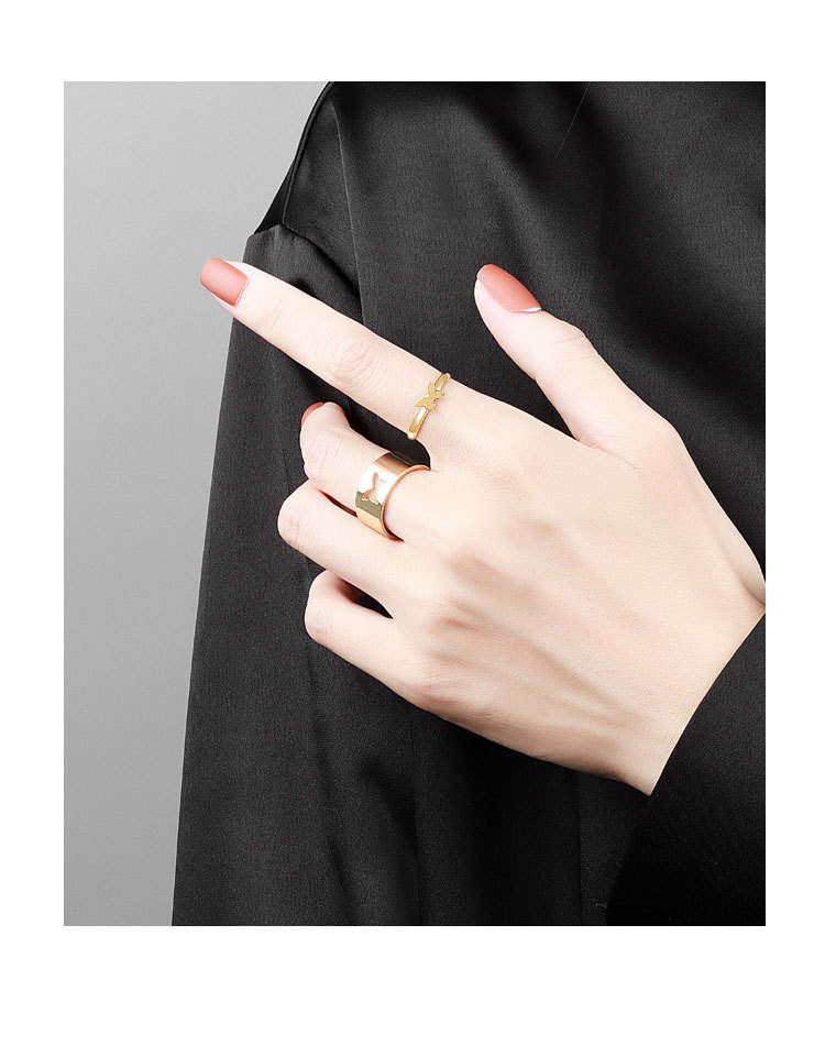 Trendy Butterfly Rings for Men & Women - Lover Pack of 2 Open Adjustable Rings for Couples - Couples Ring