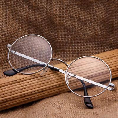 round silver frame glasses
