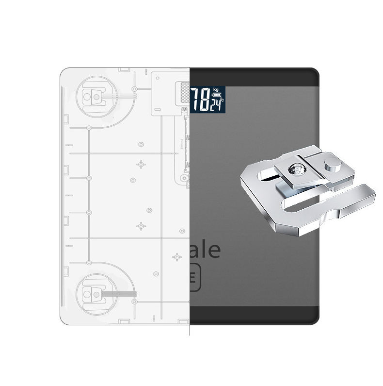 Upto 180kg iScale Rechargeable Weight Machine - Digital Heavy Duty Electronic Weighing Scale with Dual LED Display - Heavy Electric Weight Machine With Durable Steel Quality - For Home & Personal Use - Black/Golden/Pink/Silver