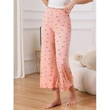 LADIES NIGHT WEAR TROUSER / COTTON FABRIC / DAILY NIGHT WEAR / RANDOM COLOR / PRINTED TROUSER