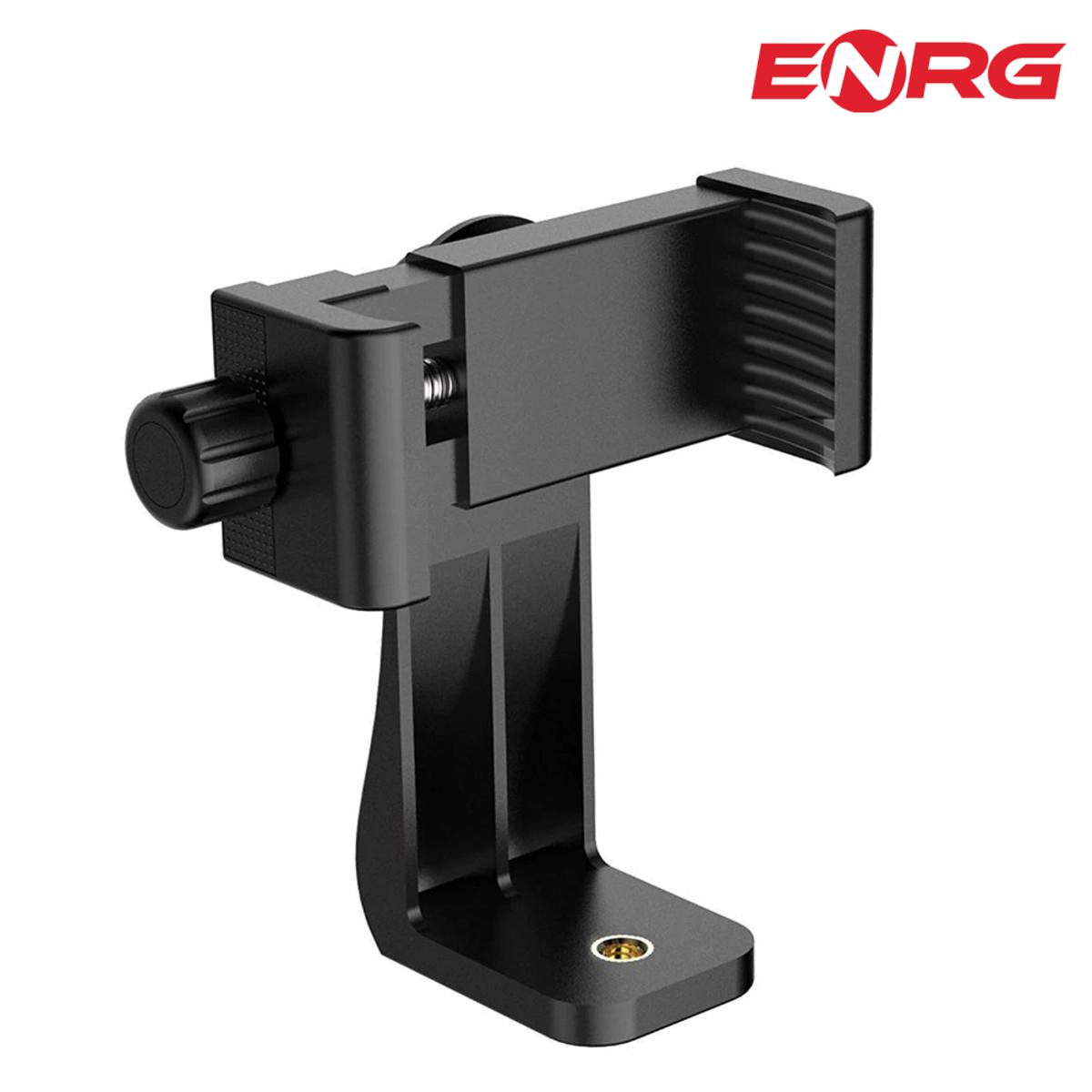 Energy - ENRG Tripod Mount Adapter Cell Phone Clipper Holder Vertical 360 Stand