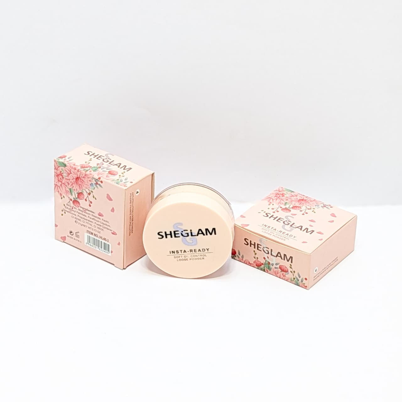 SHEGLAM Loose Powder Lightweight Setting Powder Natural Matte Finish Oil Control Face Powder Long Lasting Makeup Setting Powder