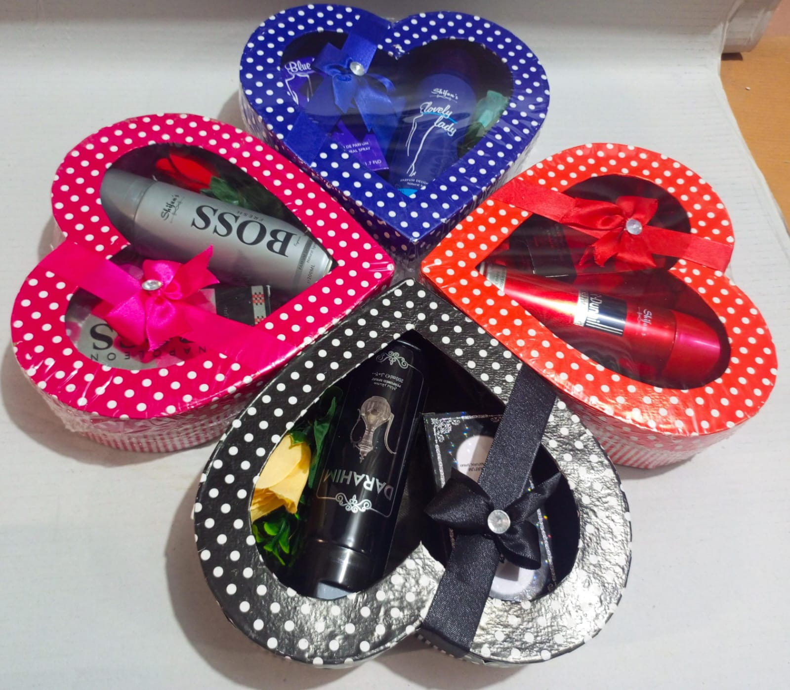 2 in 1 Heart Shape Present Gift Box t For Men Groom Gift Box Bridal Gift Box Assorted Gifts For Men and women Valentine Special Birthday Gifts for Women Wedding Gift Perfume Box Fragrance For Men and women