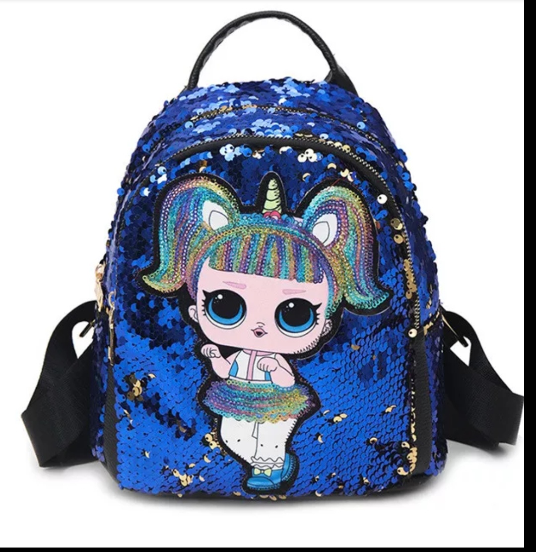 glitter sequin backpack