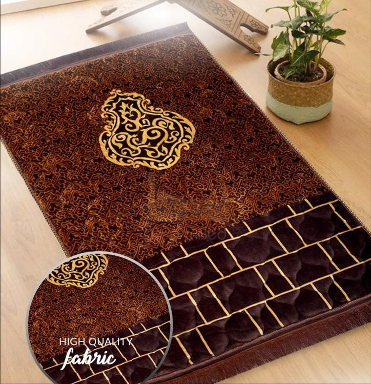 Modern Orthopedic Foam Prayer Mat Premium Velvet Quilted Jai Namaz