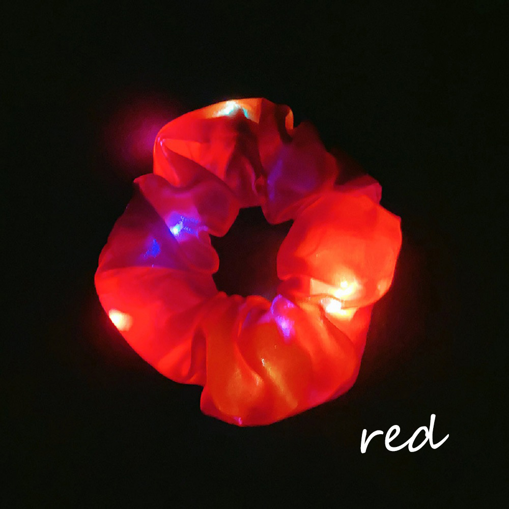 Headwear Hairbands Bar Christmas Rubber Bands Girls Light Hair Ropes Ponytail Holder LED