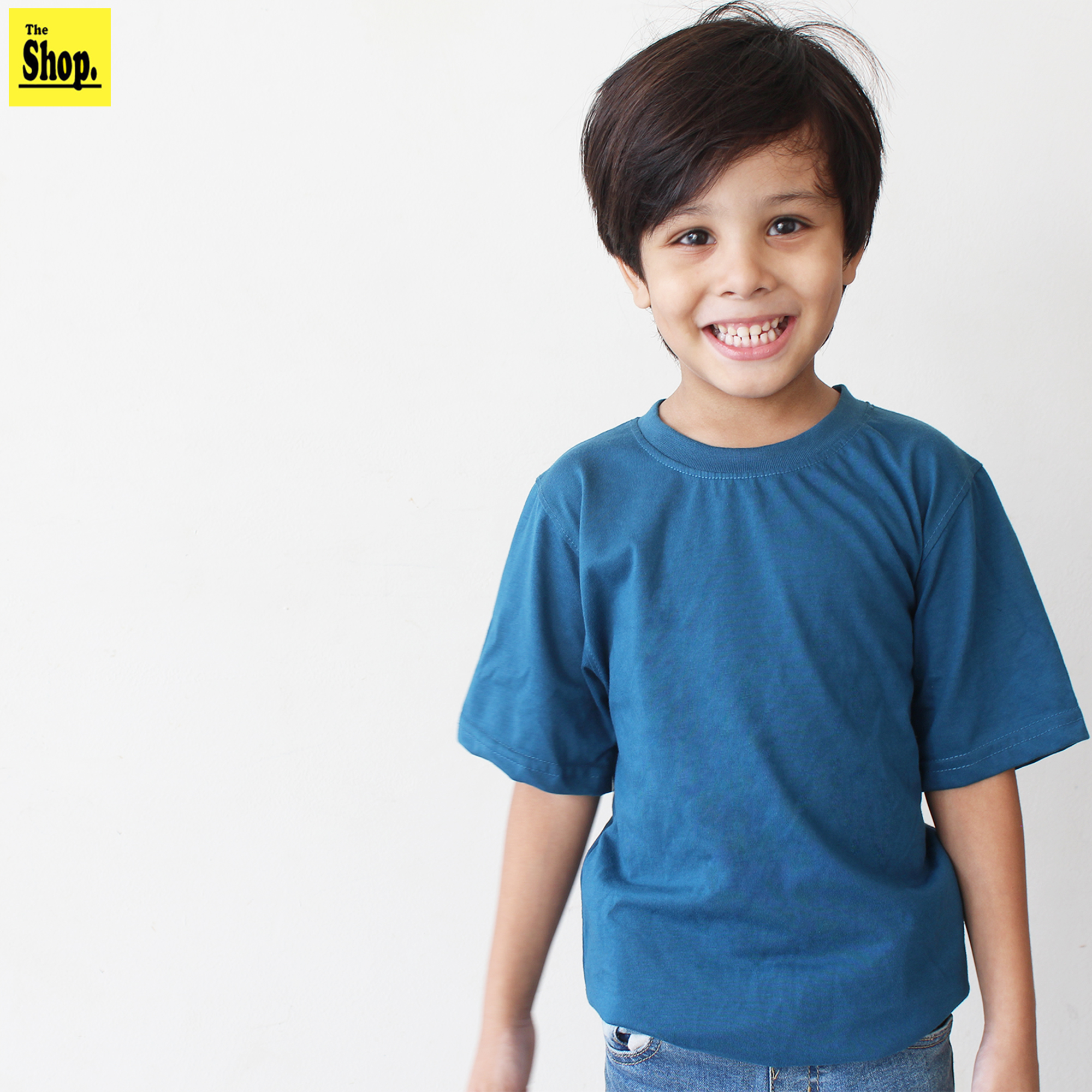 The Shop - Basic Round Neck Half Sleeves T-Shirt For Boys & Girls Kids, 1 Year To 14 Years  - RN-HS1