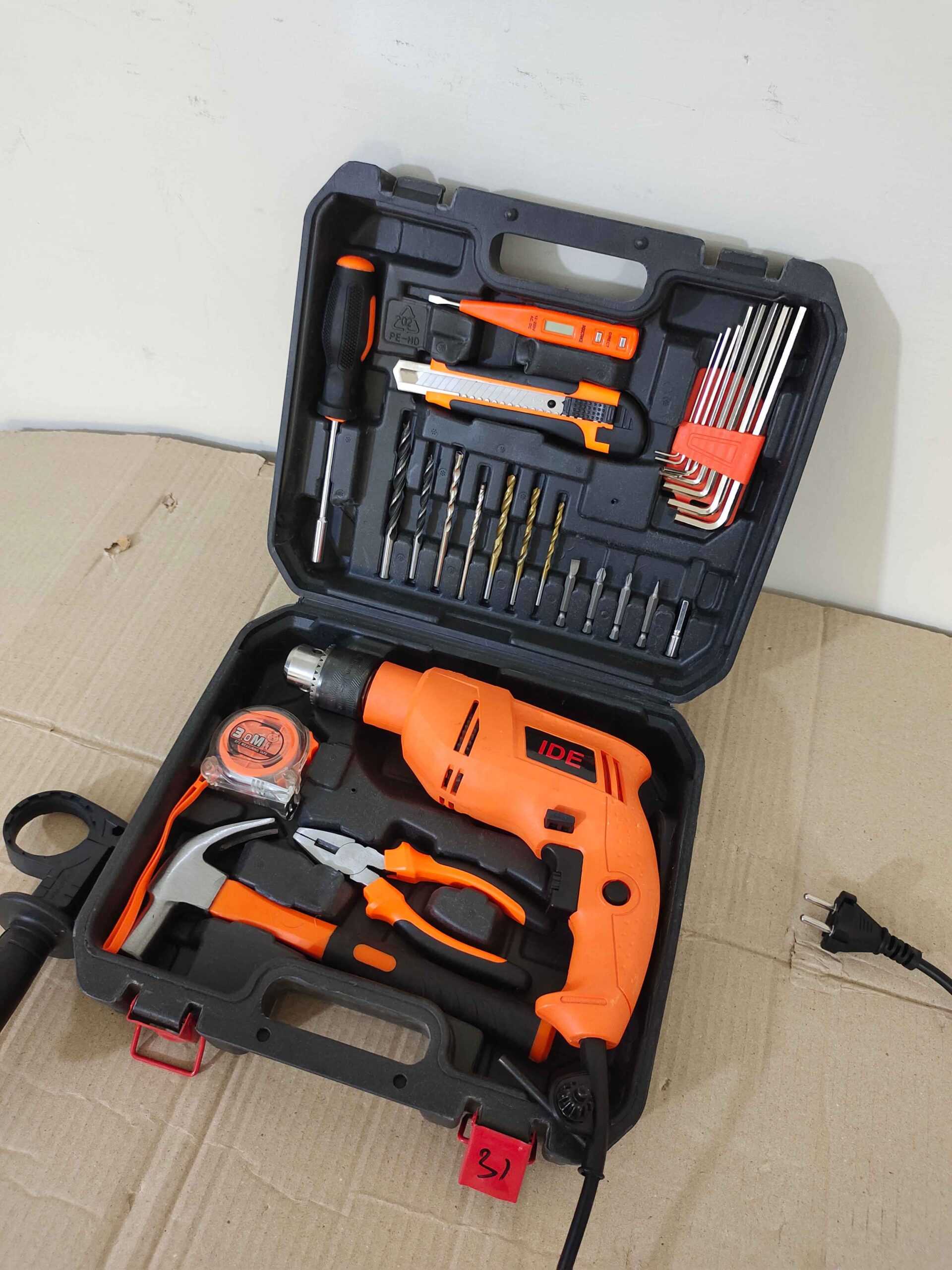 Bor Tool Box With Drill Machine Promo Cordless Drill Tool Kit 12v - Main Image