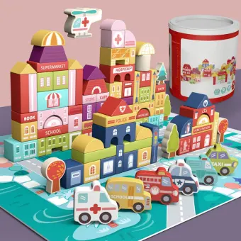 children's cardboard building blocks