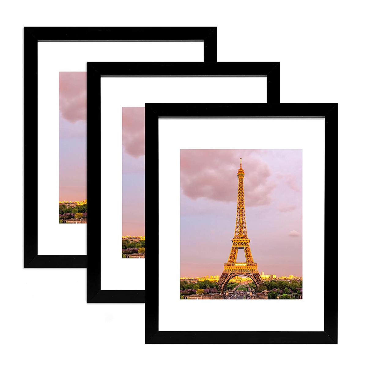 Photo Frame Set of 3pcs Picture Frames Colage A4 Size 8x12 inches Frames For Room With Front Glass Best Quality Frames For Wall and Table Picture Frames Set