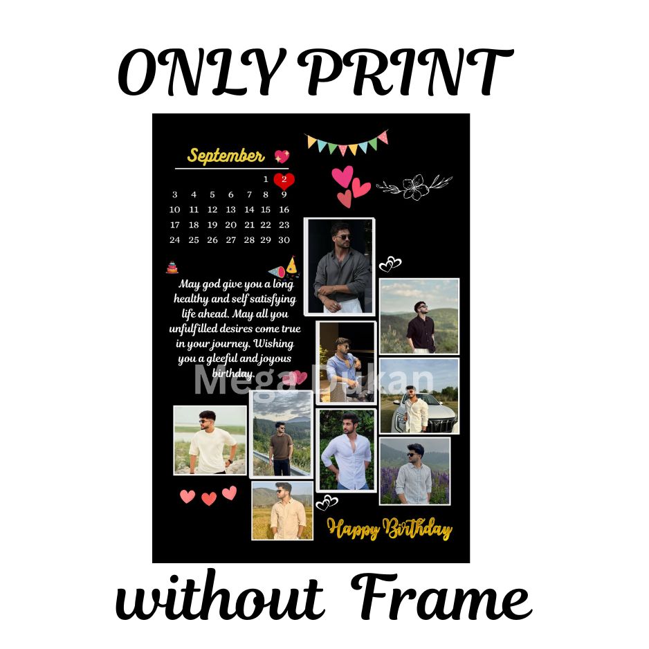 Birthday Photo frame for loved one , customise birthday frame for special person, custom on your choice