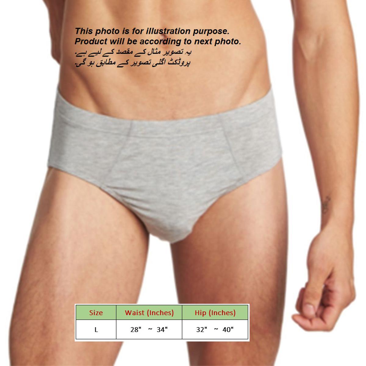 Pack of 6 Cotton Underwear (RIB) for Boys / Mens / Gents
