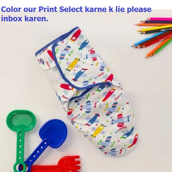Kids Swaddle Warp Sheet Available In Random Prints