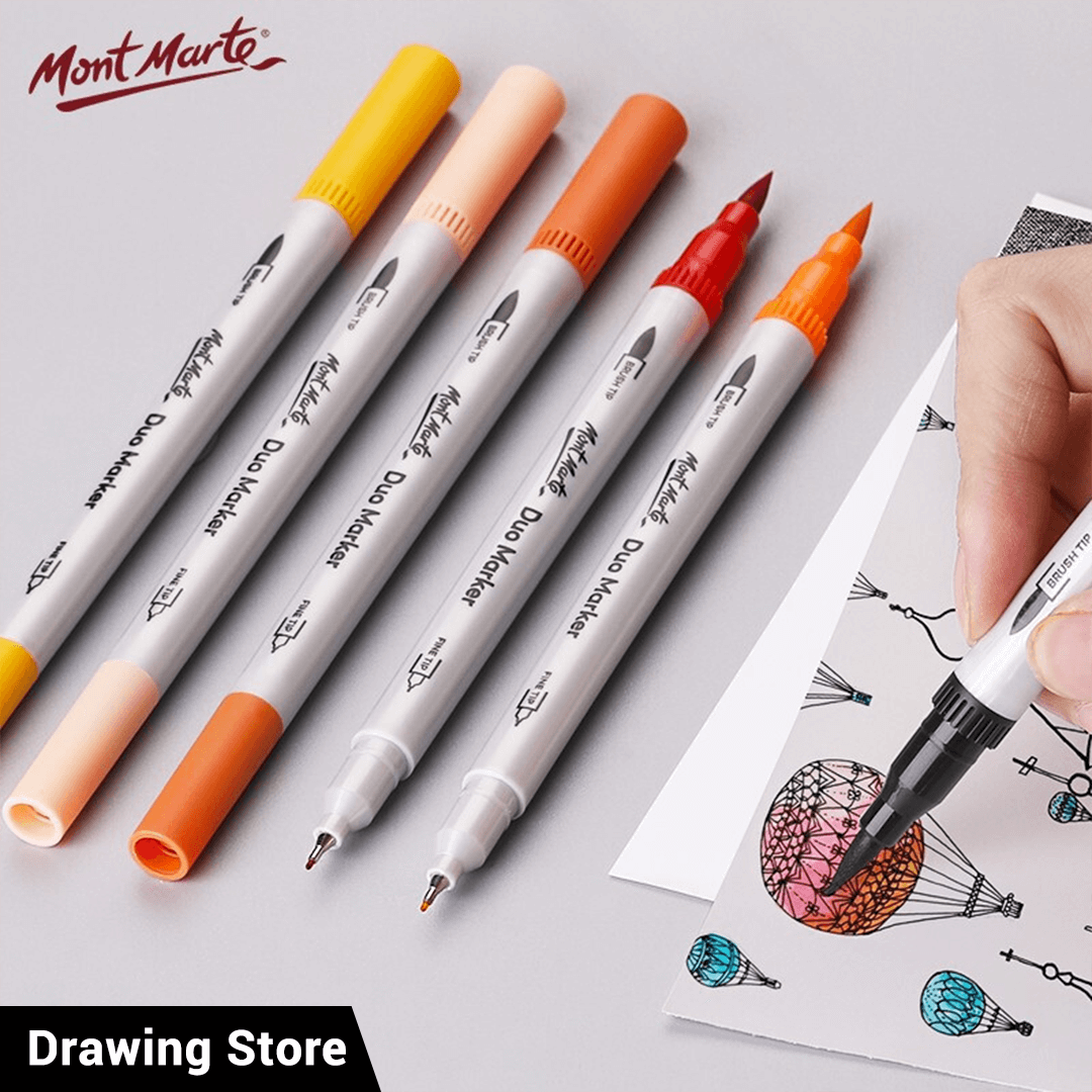Mont Marte Signature Dual Tip Watercolor Brush Pen And Fineliner
