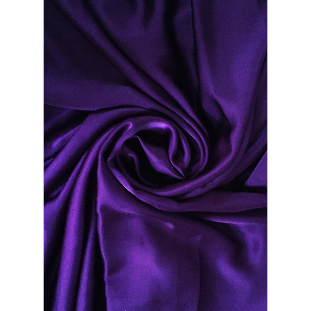 Inayat Arts Plain Shamose Silk in Purple color used for inners, shirts, blouses, and womens fashion design dresses.