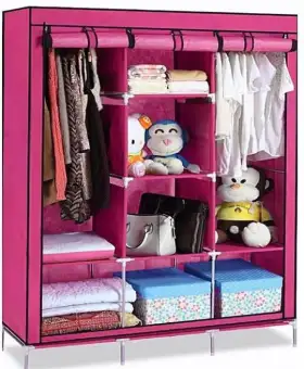 Unique Cartz 3 Door 88130 Fancy Portable Foldable Closet Wardrobe