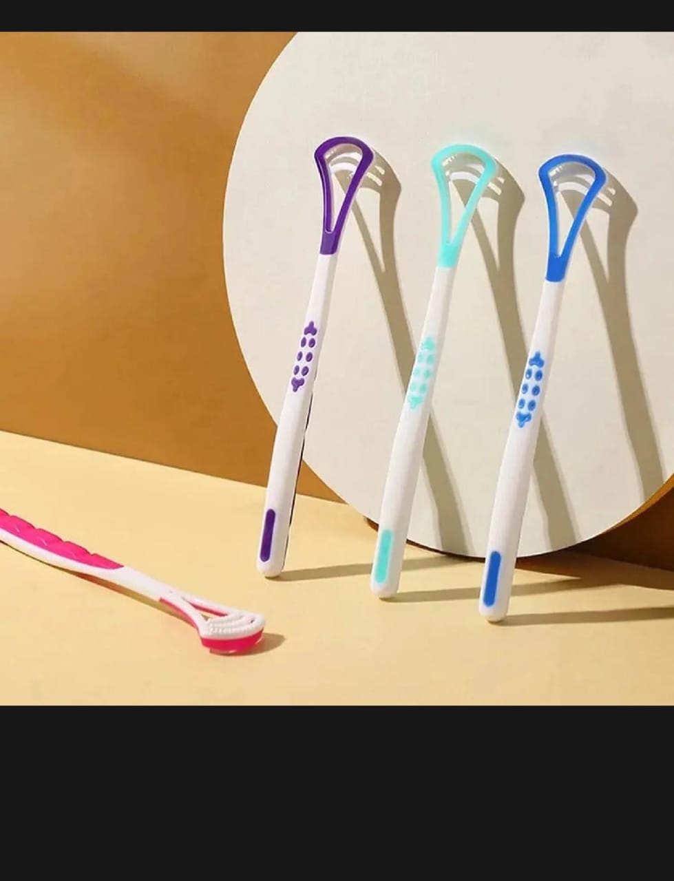 Tongue Scraper Tongue Cleaner Brush Antibacterial Zaban Cleaner Toothbrush Mouth Dental Care Brush Bad Breath Oral Fresher Hygiene Tools Deep Clean For Oral Health Use After Toothbrush For Fresh Breath