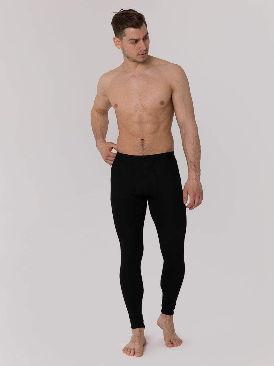 Men's Cotton Underwear Leggie Pants For All Season Thin Tights for Men Lined Long Leggings Layer Base Cotton Innerwear