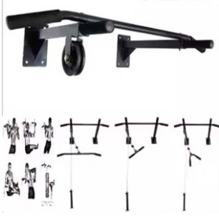 Pull up Pulley Bar Wall Mounting Chin up Bar Combo Buy Online at Best
