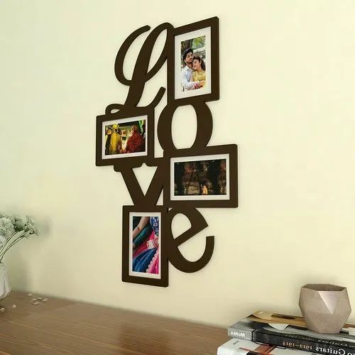 LOVE Photo/Pictures Frames 3D Wooden Wall DIY Frame For Home Decor Living Room, Bed Rooms And Offices -