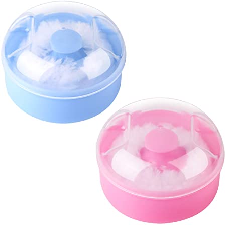 Baby Body Cosmetic Powder Puff Body Powder Puff and Container Case