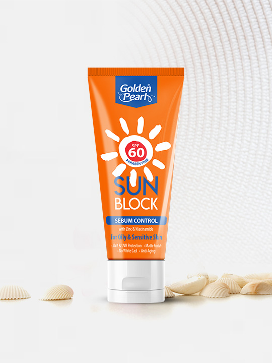 Golden Pearl Sun Block Sebum Control (SPF 60)