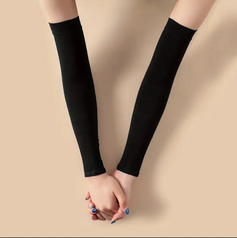 Arm Sleeves for Men, Women & Girls | Stretchable Lycra Sports Arm Cover | Comfortable UV Protection Sleeves to Protect Skin from Sun Exposure | Lightweight & Breathable Arm Warmers for Daily Wear, Gym, Cycling, Running & Outdoor Activities