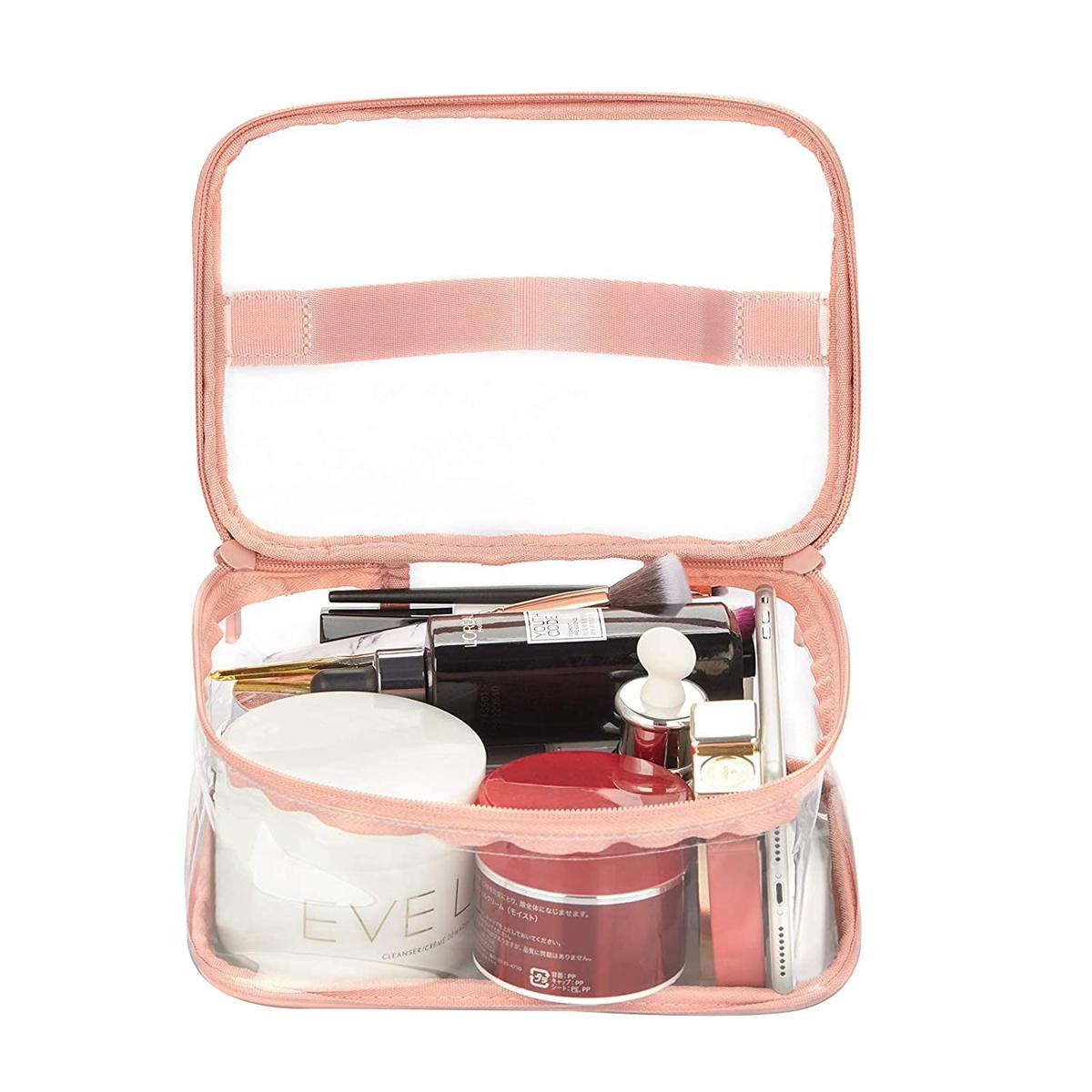 New Fashion Waterproof Travel Laser Transparent Cosmetic Bag Women Bag Zipper Wash Organizer Makeup Case makeup pouch makeup kit box storage Bags for Women Toiletry Organizer Bag medicine box baby travel hanging bag storage box suit case