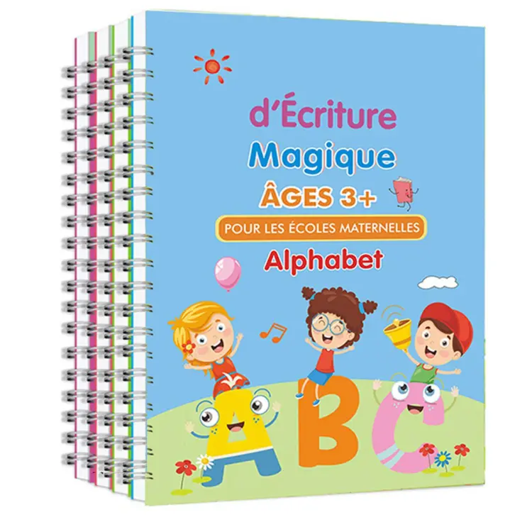 4 Pcs Islamic Reusable Magic Copy Book Writing Groove Arabic Alphabet  Wordpad for Muslim Kids Word Children's Calligraphic Practice -  Norway