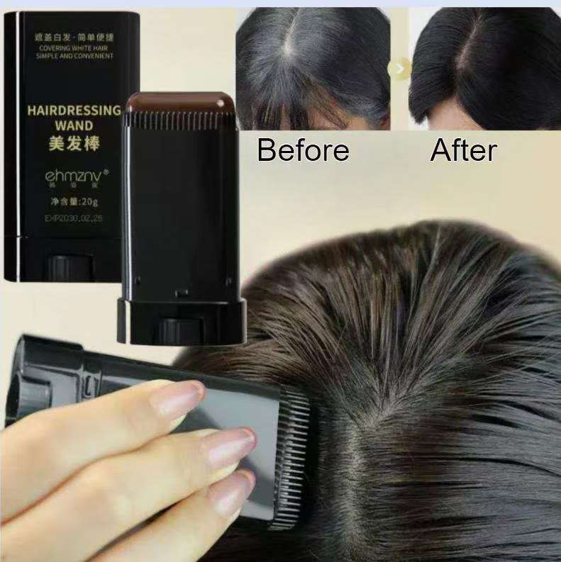 ehmznv Hairdressing Wand – Instant Gray Hair Cover-Up Stick with Plant Extracts (20g)