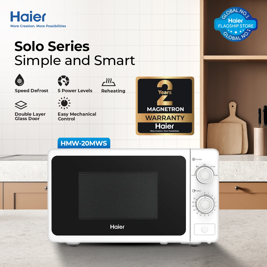 Haier 20L HMW-20MWS Digital Microwave Oven - Image 1